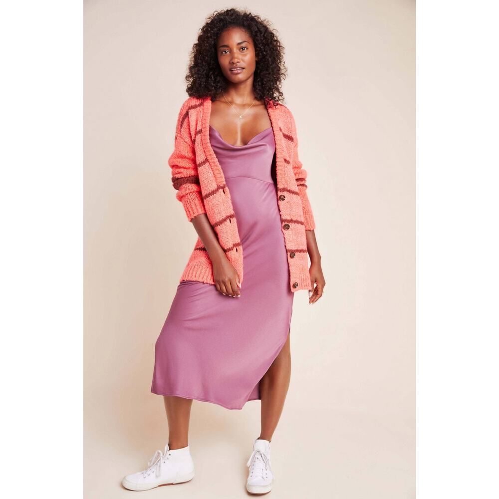 New Anthropologie Ella Striped Cardigan by Sita Murt  SMALL (38) Button Front